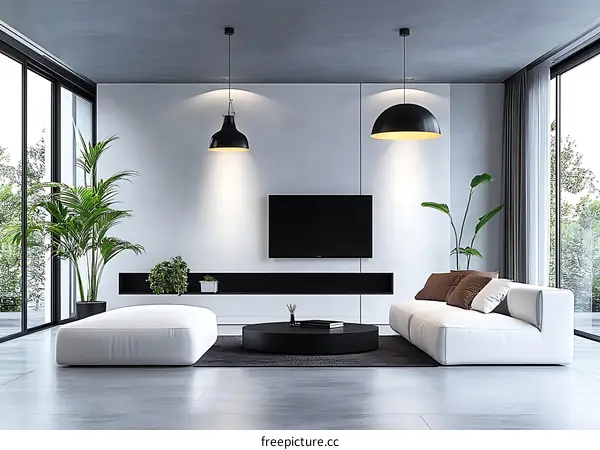 Modern Minimalist Living Room Interior Design