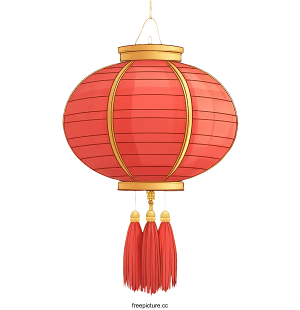 [Transparent Background PNG]Beautiful Chinese Red Lantern Illustration