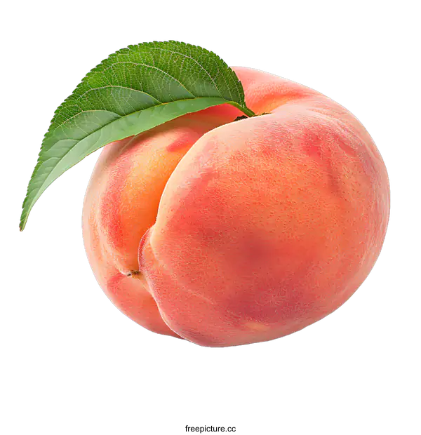 [Transparent Background PNG]peach on white background