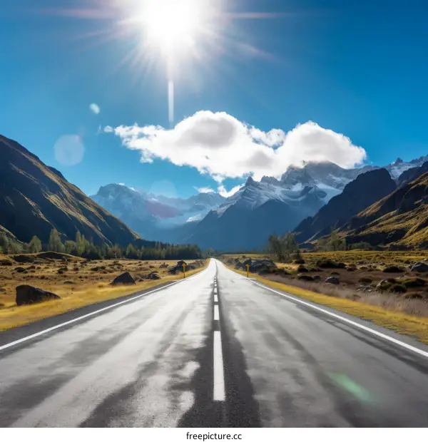Road through the mountains