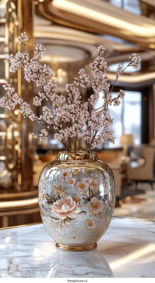 Luxury Decorative Flower Vase in Interior Design