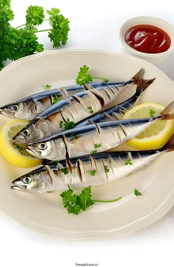Grilled Mackerel with Lemon and Parsley