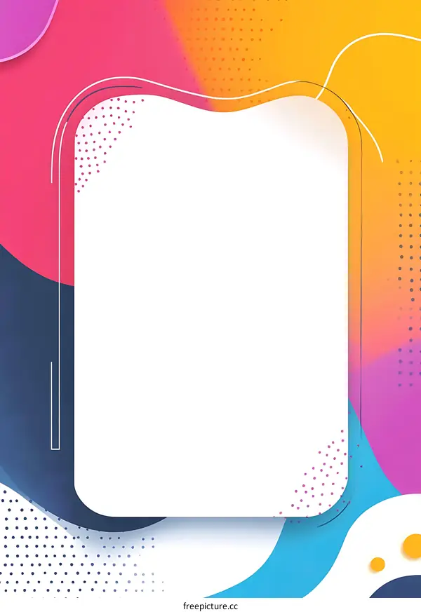 Abstract Geometric Shapes Background With Copy Space