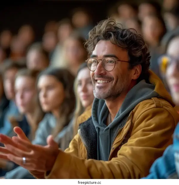 Audience Member at a Sports Event