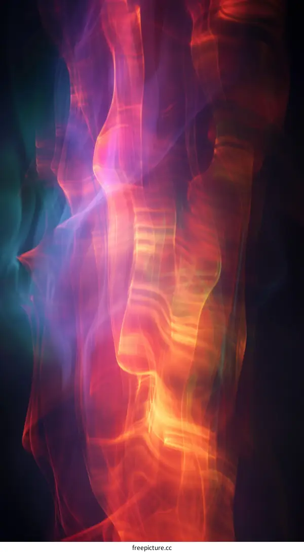 Colorful abstract background with smooth blurred shapes