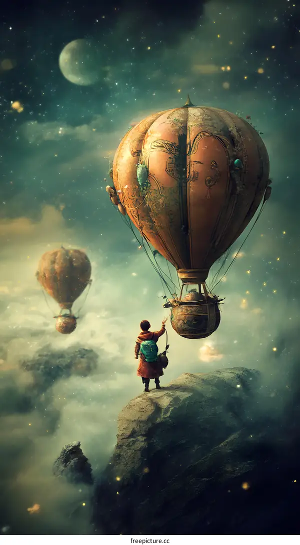 Fantasy Hot Air Balloon Adventure with Person