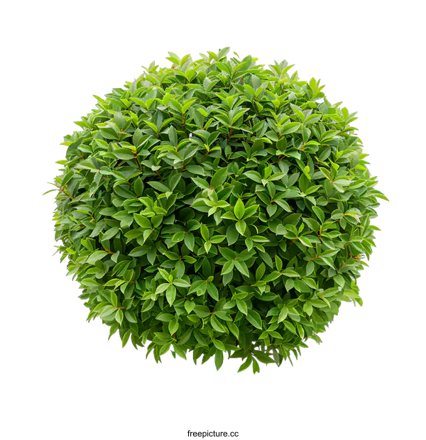 [Transparent Background PNG]Green Bush Isolated on White Background