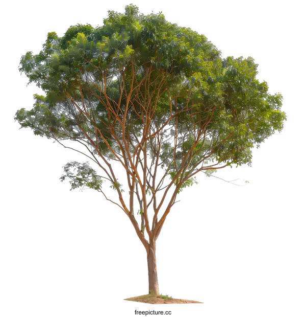 [Transparent Background PNG]Green Tree Isolated on White Background