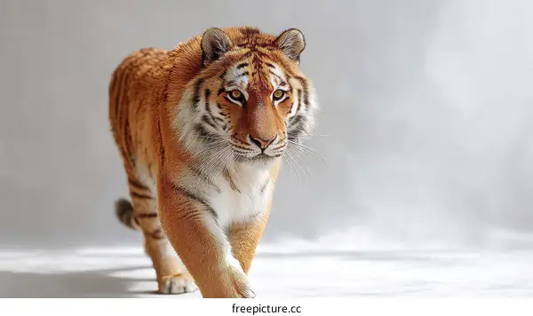Majestic Tiger in Studio Setting