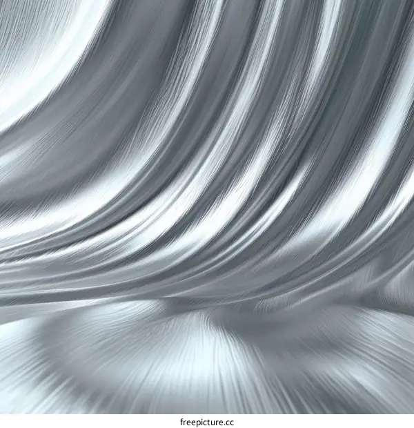 Wavy silver metallic surface