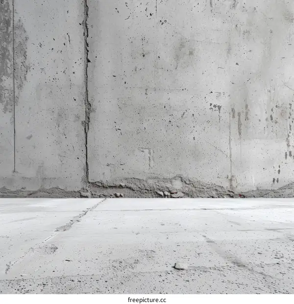 Grey concrete wall and floor background