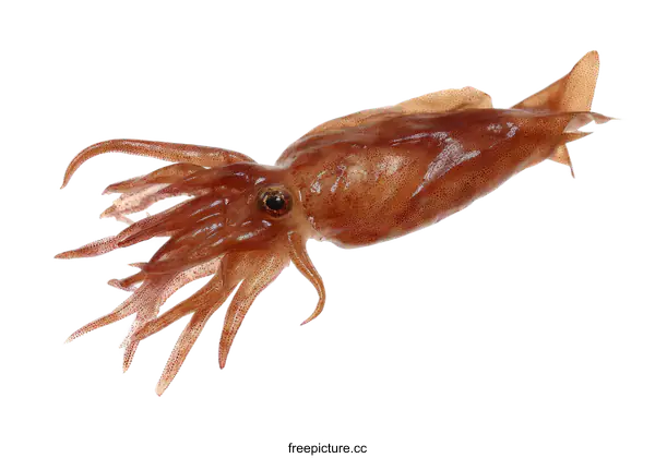 [Transparent Background PNG]Fresh Squid on White Background