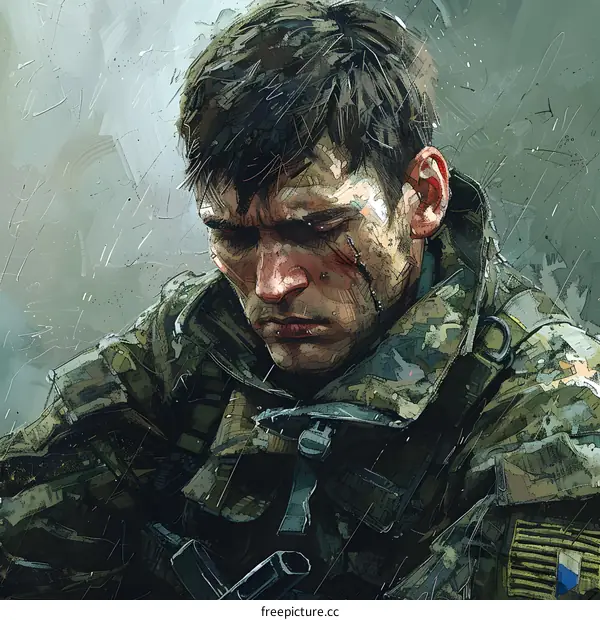 Portrait of a soldier