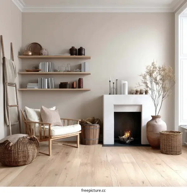 Cozy Scandinavian Living Room Interior Design