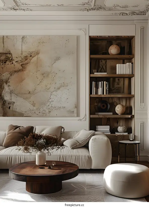 Modern minimalist living room