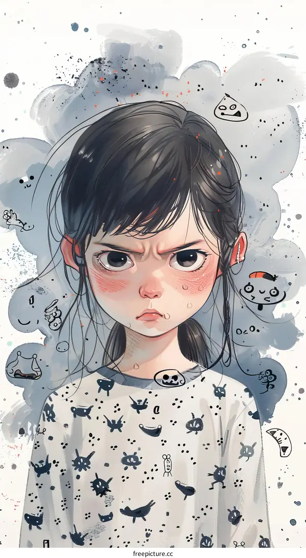 A girl with a lot of things on her mind