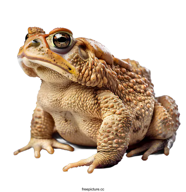 [Transparent Background PNG]Large toad on a white background