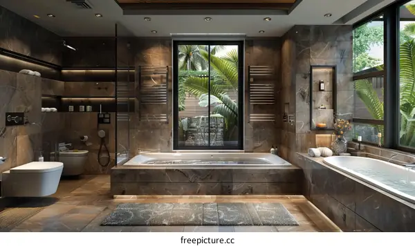 Modern Luxury Bathroom Design in Palm Springs