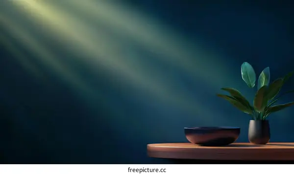 Modern Minimalist Still Life with Sunlight