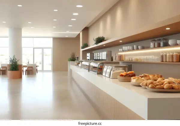 Modern Buffet Breakfast Area Interior Design