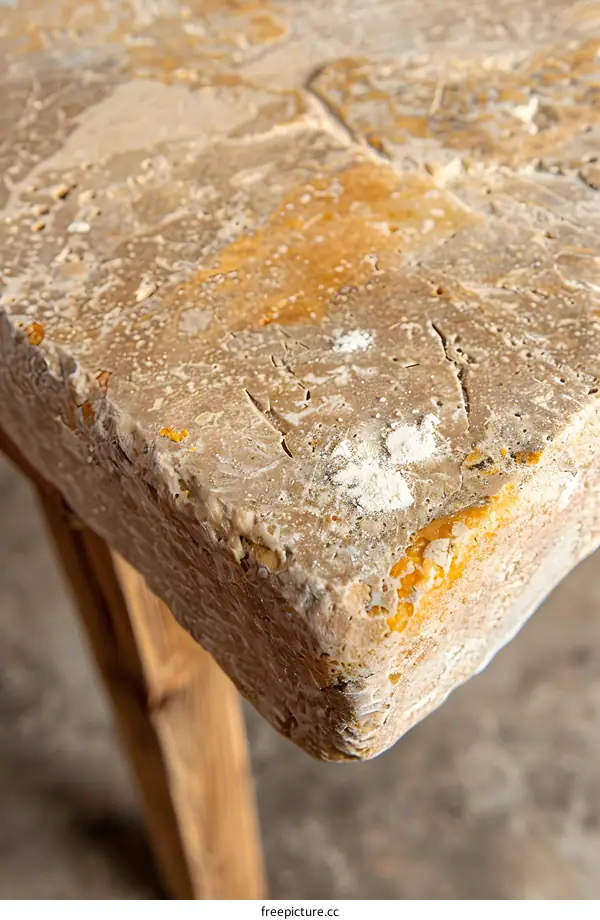 Close Up of a Stone Tabletop
