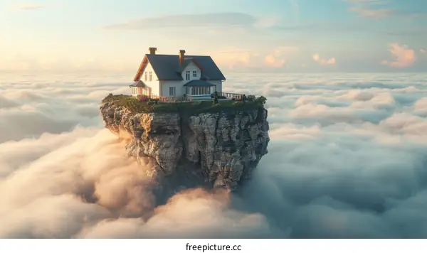 House on a Cliff Above the Clouds