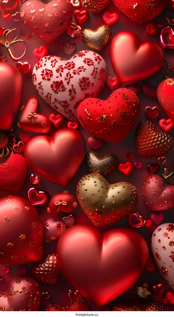 Red heart background image