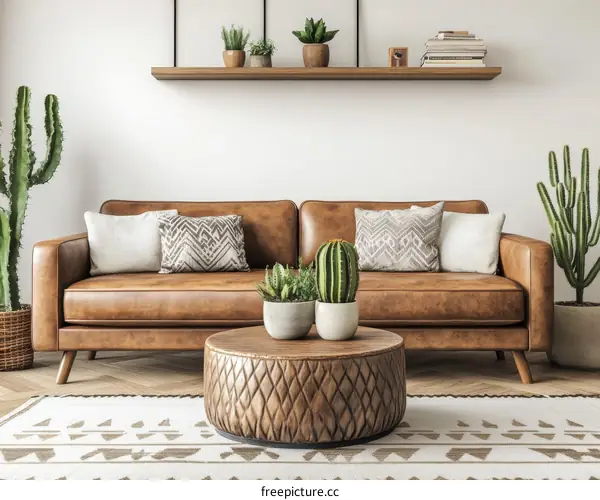 Modern Boho Living Room Interior Design