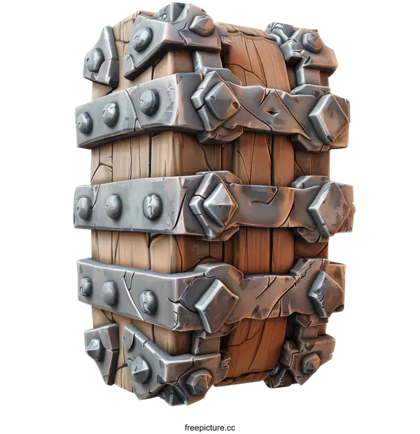 [Transparent Background PNG]Wooden Block Metal Fantasy