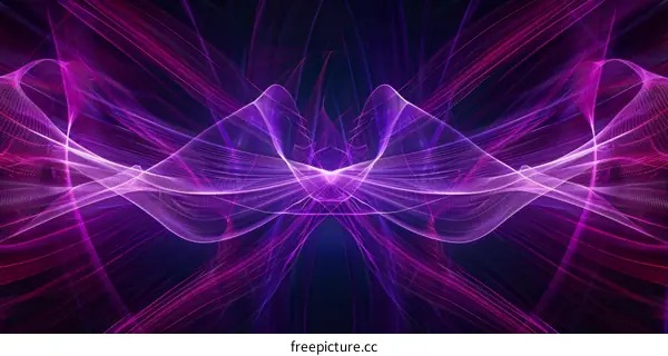 Colorful Abstract Wavy Sci-fi Background