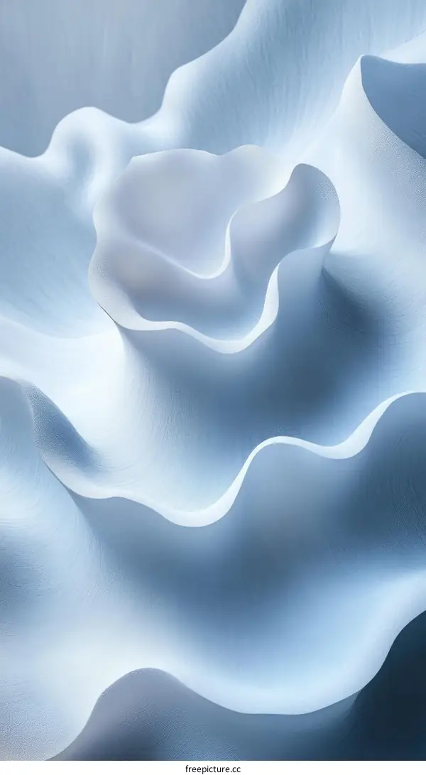 Abstract Light Blue Textured Wave Design
