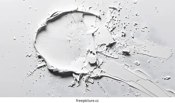 White paint texture on a white background