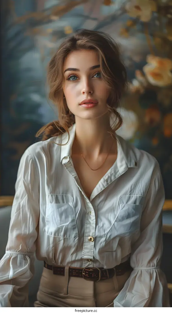 Portrait of a beautiful young woman