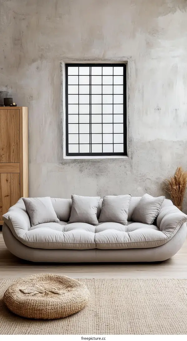 Modern Sofa in a Cozy Living Room