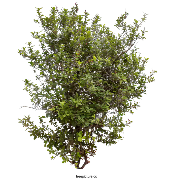 [Transparent Background PNG]Green Bush Isolated on White Background