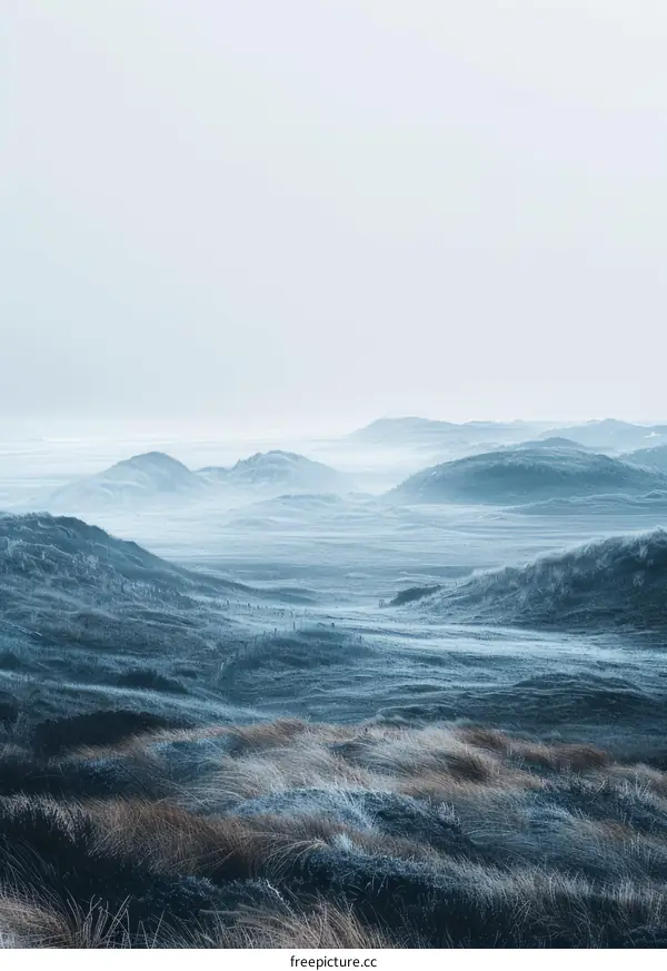 Winter Dunes Landscape