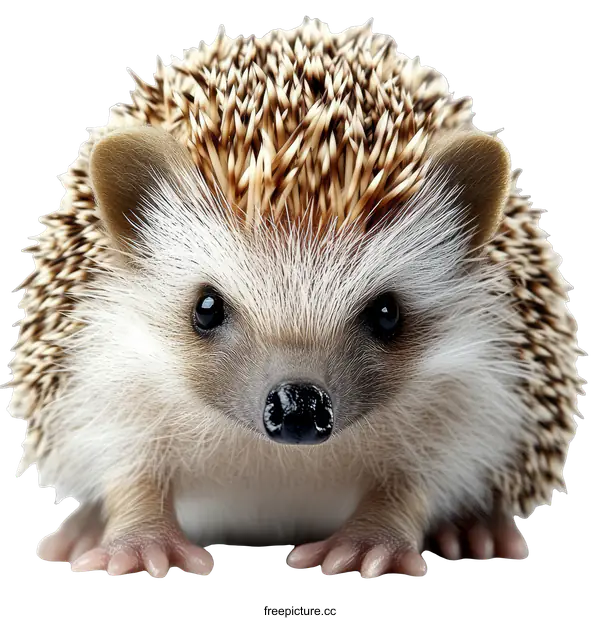 [Transparent Background PNG]Close-up of a Cute Hedgehog