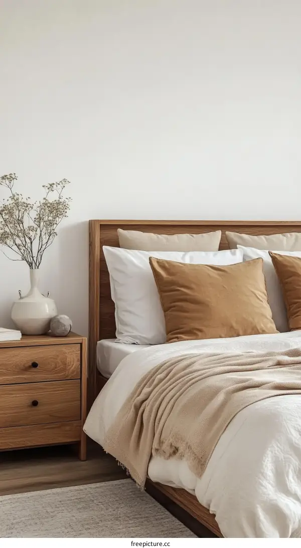 Modern Minimalist Wooden Bedroom Decor