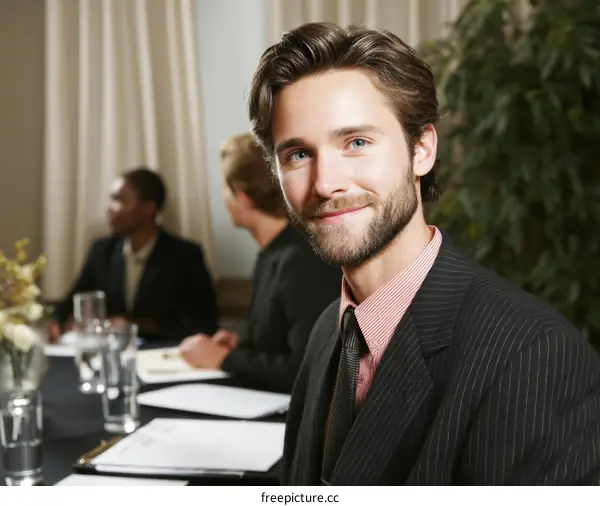 Business Meeting with Diverse Group