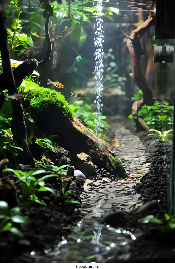 Aquarium with Plants and Fish