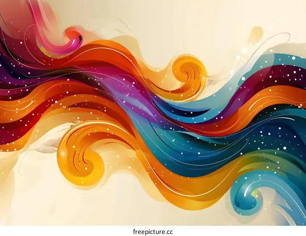 Colorful and dynamic waves