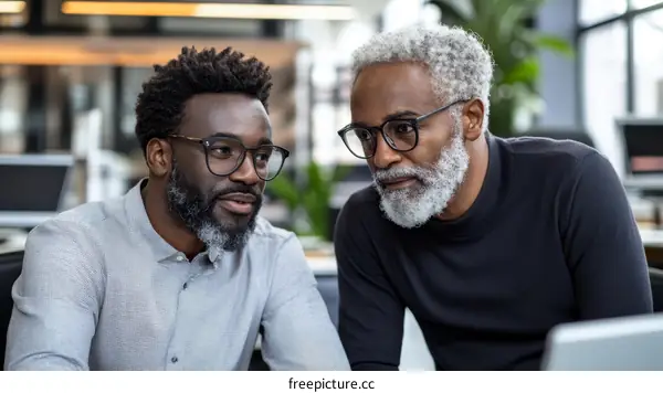 Two Business Professionals in Discussion