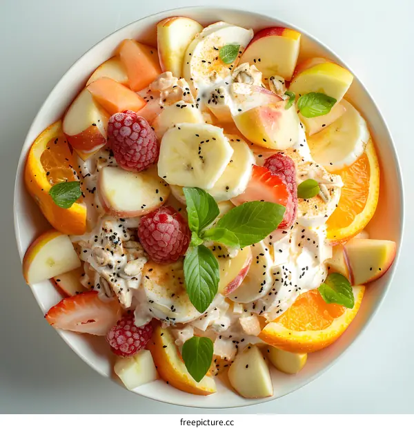 Bowl of Fresh Fruit Salad