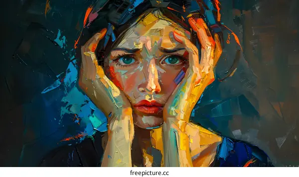 Portrait of a Crying Woman