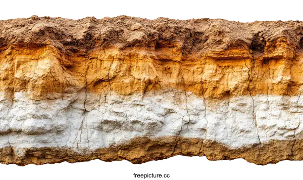 [Transparent Background PNG]Layered Earth Structure Detail