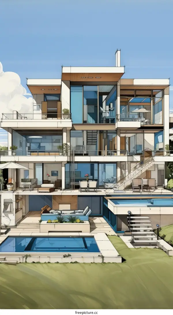 Modern Luxury Villa with Swimming Pool