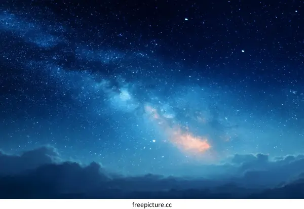 Stunning Night Sky with Milky Way