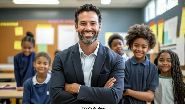 Teacher and Students in Classroom