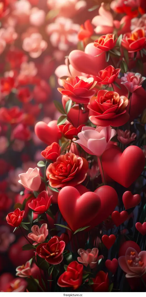 Red Roses and Hearts: A Symbol of Eternal Love