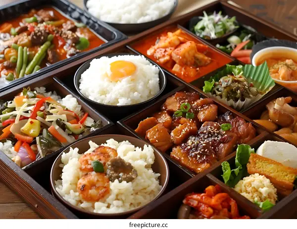 korean food in a box